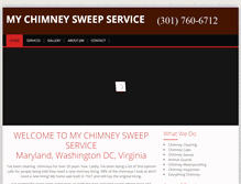 Tablet Screenshot of mychimneysweepservice.com